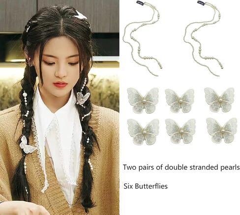 Butterfly Hair Clips,Hair Accessories,Butterfly Clips,Cute Hair Clips,Girl Hair Accessories,Hair Clips for Girls,Butterfly Clips for Hair,Multi-color Hair Clips (4-inch large butterfly-6PCS) in Saudi Arabia