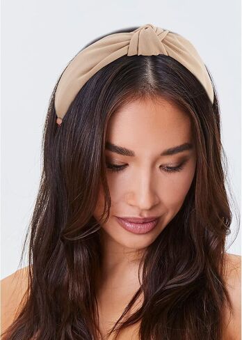 YISSION 4PCS Knotted Headbands for Women Girls Non Slip Bandana Head Bands Top Knot Headband for Women Black White Blue Headband Hair Accessories for Women in Saudi Arabia