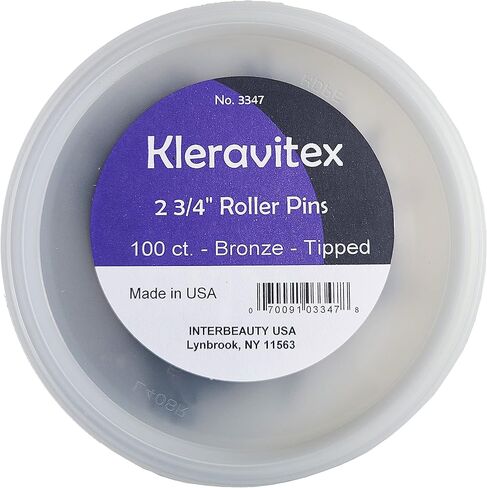 دبابيس شعر جامبو بوبي سوداء مقاس 2.75 سم من Kleravitex - دبابيس مسطحة ذات أطراف سوداء للنساء - مثالية للبكرات - دبابيس الشعر للتصفيف - مناسبة لجميع أنواع الشعر، 100 قطعة حوض صنع في الولايات المتحدة الأمريكية in Kuwait