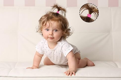 CÉLLOT 300PCS Toddler Hair Ties,2.7cm in Diameter No Crease Thumb Size Rubber Hair Elastics,Small Thin Hair Ponytail Holders Hair Accessories for Baby Girls Kids Children in Saudi Arabia