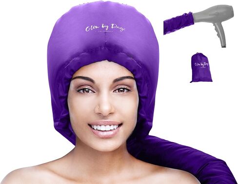 Glow by Daye Bonnet Hood Hair Dryer Attachment, At Home Hair Dryer Hood for Hand Held Hair Dryer, Extra-Large, Black in Saudi Arabia