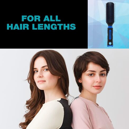 Conair Salon Results Hairbrush for Men and Women, Hairbrush for Everyday Brushing with Nylon Bristles, Color May Vary, 1 Pack in Saudi Arabia