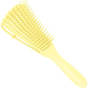 Detangling Brush for Afro America/African Hair Textured 3a to 4c Kinky Wavy/Curly/Coily/Wet/Dry/Oil/Thick/Long Hair, Knots Detangler Scalp Massage Comb Hair Detangler for Women (1 pc, Beige) in Kuwait