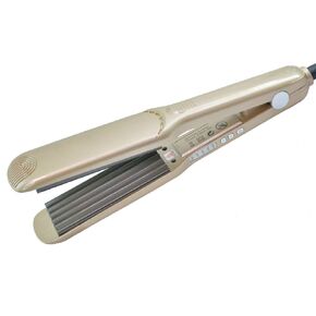 Professional 1.5 inch Hair Crimper Ceramic Crimping Iron for Women Girls Volume Fluffy Hairstyle Corrugation Crimper Hair Straightener Iron Small Wave Curling Iron Flat Iron Dual Voltage