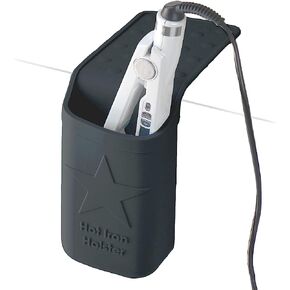 Holster Brands مكواة مسطحة ساخنة / مكواة تجعيد / حامل أدوات الشعر، منظم، حقيبة سفر، أسود