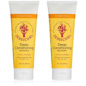 Jessicurl, Deep Conditioning Treatment, Citrus Lavender, 8 Fl oz. Deep Conditioner for Dry Damaged Hair, great Anti Frizz Hair Mask and Leave in Conditioner for Curly Hair