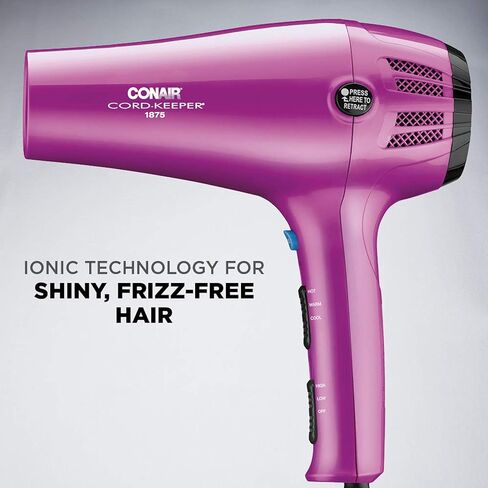 مجفف شعر كونير مع سلك قابل للسحب، مجفف شعر بقوة 1875 وات in Kuwait