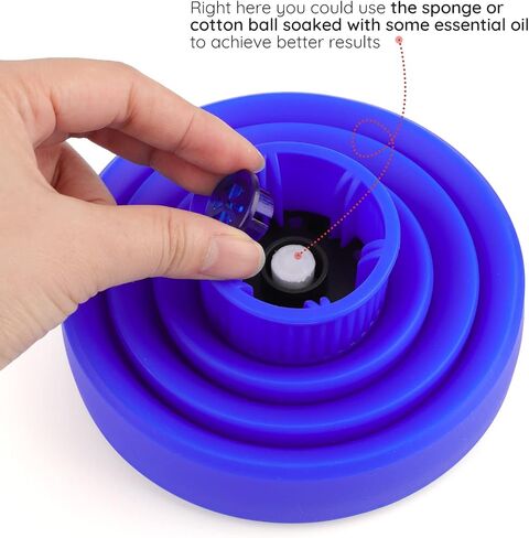 Travel Hair Dryer Diffuser, Segbeauty Collapsible Portable Hair Diffuser, Profession Blow Dryer Diffuser Attachment for Natural Thick Hair, Suitable for Nozzle 1.65 inches to 1.77 inches - Black in Saudi Arabia