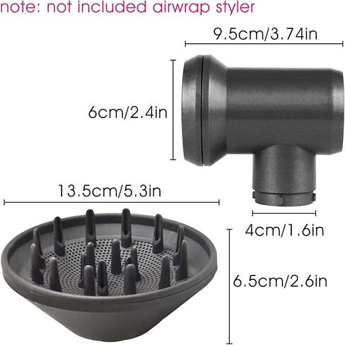 Diffuser and Adaptor for Dyson Airwrap Styler, for Airwrap Styler Converting to Hair Dryer in Kuwait