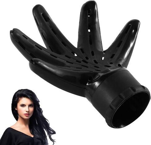 Hair Dryer Diffuser, Hand Shape Hairdressing Blow Dryer Blowdryers Curly Wavy Hair Natural Curly Hair All Hair Types,Suitable for INNER DIAMETER 4.5-6CM/1.7"-2.3“ Round Mouth in Saudi Arabia