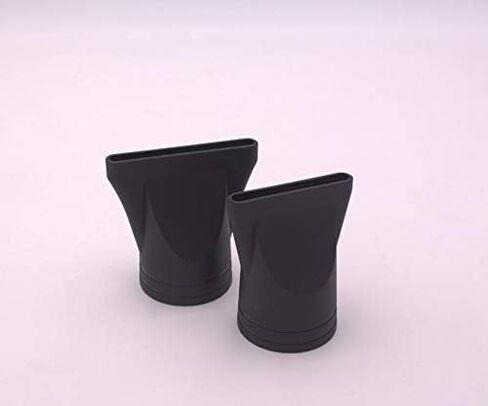 2 قطعة غير عالمية مجفف الشعر فوهة، غطاء بلاستيكي أسود، مجفف الشعر، مجفف الشعر مسطح مجفف الشعر فوهة تجفيف ضيقة مكثف بديل خاص للقطر الخارجي 4.5 سم-4.6 سم مجفف الشعر in Kuwait