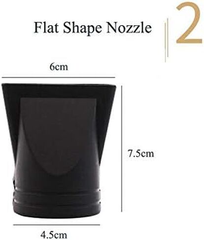 1Set/5Pcs Black Hair Dryer Accessories Kits Hair Dryer Nozzle Hair Dryer Diffuser Blow Flat Hair Drying Nozzle Narrow Concentrator Replacement Hair Comb Non-Universal for Diameter 4.0cm-4.8cm in Kuwait