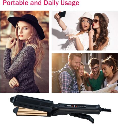 Hair Crimper Iron for 2'' Fluffy Hairstyle Curling Iron,Corrugation Crimper Hair Irons in Saudi Arabia
