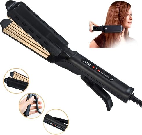 Hair Crimper Iron for 2'' Fluffy Hairstyle Curling Iron,Corrugation Crimper Hair Irons in Saudi Arabia