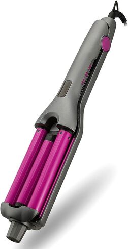 مكواة تجعيد الشعر من السيراميك، مكواة تجعيد الشعر، تمويج الشعر لأمواج الشاطئ، مكواة تجعيد الأسطوانة العميقة، 3 أسطوانات مكواة تجعيد 0.59 بوصة / 15 مم تجعيد الشعر الفوري هدايا عيد الحب للنساء in Kuwait