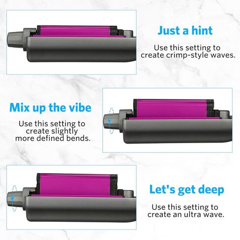 مكواة تجعيد الشعر من السيراميك، مكواة تجعيد الشعر، تمويج الشعر لأمواج الشاطئ، مكواة تجعيد الأسطوانة العميقة، 3 أسطوانات مكواة تجعيد 0.59 بوصة / 15 مم تجعيد الشعر الفوري هدايا عيد الحب للنساء in Kuwait