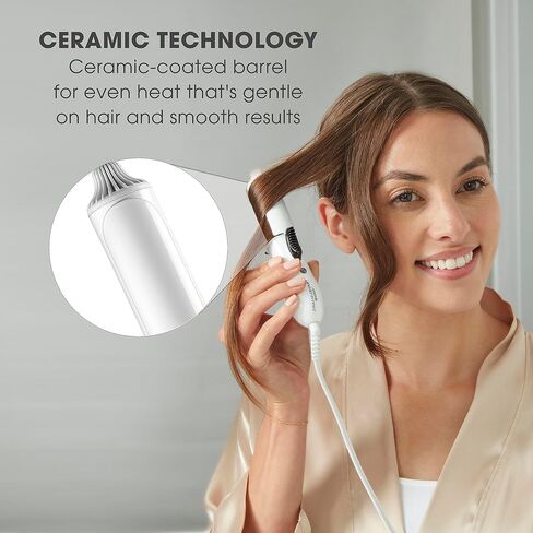 Conair Travel Curling Iron, Mini 1- Inch Ceramic Curling Iron in White by Travel Smart in Saudi Arabia