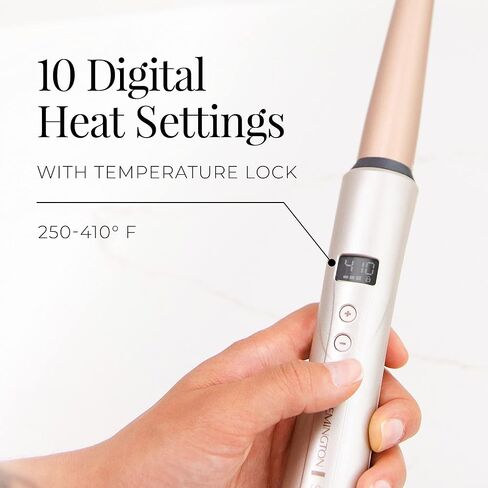 REMINGTON Shine Therapy Argan Oil & Keratin Infused ½-1 Inch Tapered Curling Wand for Natural Curls, Includes Heat Glove in Saudi Arabia
