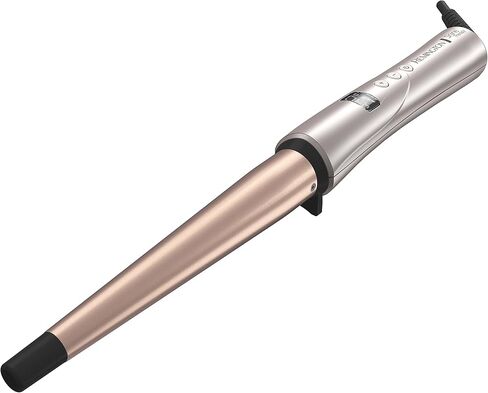 REMINGTON Shine Therapy Argan Oil & Keratin Infused ½-1 Inch Tapered Curling Wand for Natural Curls, Includes Heat Glove in Saudi Arabia