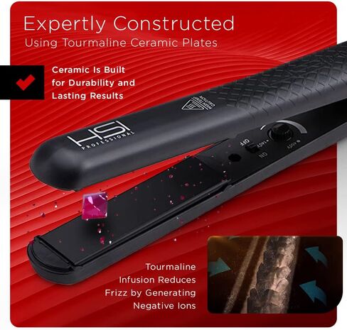 HSI بروفيشينال مكواة فرد الشعر المسطحة الايونية من السيراميك التورمالين من جلايدر | لفرد الشعر in Kuwait