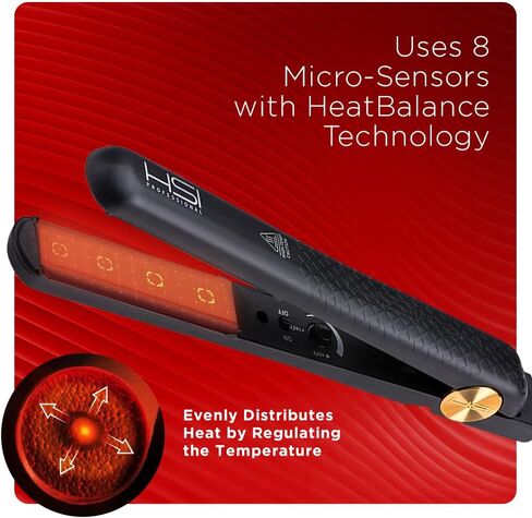 HSI بروفيشينال مكواة فرد الشعر المسطحة الايونية من السيراميك التورمالين من جلايدر | لفرد الشعر in Kuwait