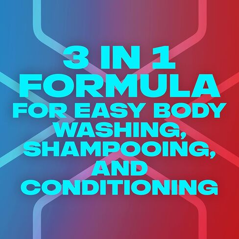 AXE 3-in-1 Body Wash Shampoo and Conditioner Easy Hair and Body Wash For Men Wash and Care Total Fresh Light and Fresh Scent Men's Shampoo 28 oz 4 Pack in Saudi Arabia