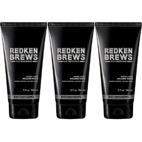 Redken Brews Molding Paste For Men | Men's Hair Styling Paste | High Hold & Maximum Control | Natural, Matte Finish | Sulfate-Free | For all Hair Types