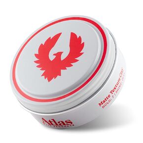 Matte Hair Clay for Men | Atlas Whipped Matte Texture Clay Pomade | Men's Hair Styling Product | Medium Hold Men's Hair Clay | Thickening | Texturizing | Separating | Hair Styling and Grooming Product for Men and Women