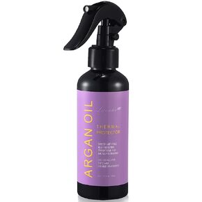 LANVIER Heat Protectant Spray for Hair with Argan Oil (6.8Fl Oz/200ml), Hair Thermal Protector up to 450F from Flat Iron, Curling Iron, Hair Blow Dryer&UV Damage & Breakage Sulfate & Alcohol Free