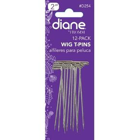 Diane D254 Wig T-pin 2, Silver 12 Count(Pack of 1) in Kuwait