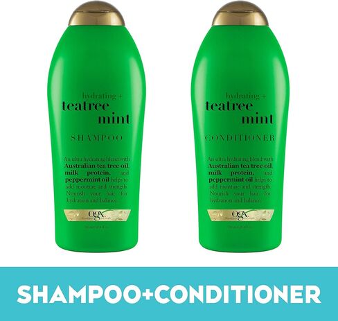 شامبو وبلسم مرطب + شجرة الشاي والنعناع من أو جي إكس، 750 مل (مجموعة من قطعتين) in Kuwait