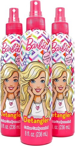 Barbie Cotton Candy Scented Hair Detangler 8oz (Pack of 3) in Saudi Arabia