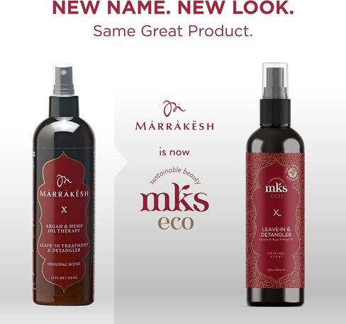 Earthly Body MKS eco X, Dreamsicle Scent - 4 fl oz - Leave-In Treatment & Detangler - Moroccan Argan Oil, Hemp Seed Oil - Vegan & Cruelty Free in Saudi Arabia