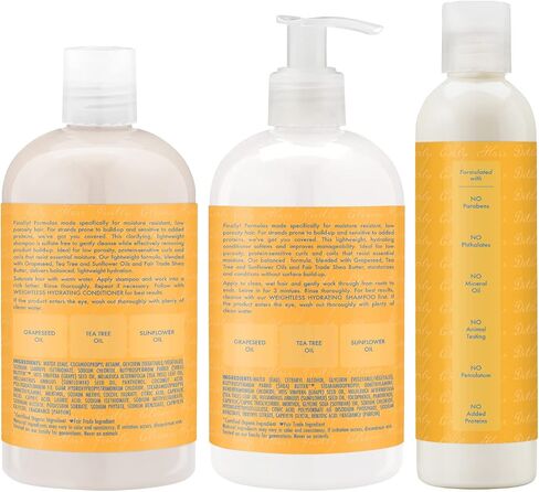 SheaMoisture Weightless Hydrating Detangler For Moisture Resistant, Curly, Coily Hair Low Porosity Lightweight Hair Detangler 8 oz in Saudi Arabia