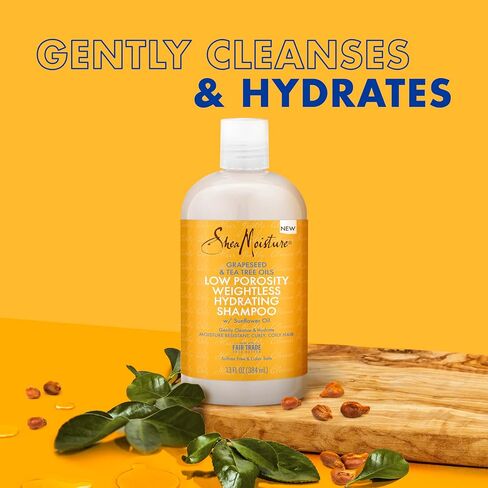 SheaMoisture Weightless Hydrating Detangler For Moisture Resistant, Curly, Coily Hair Low Porosity Lightweight Hair Detangler 8 oz in Saudi Arabia