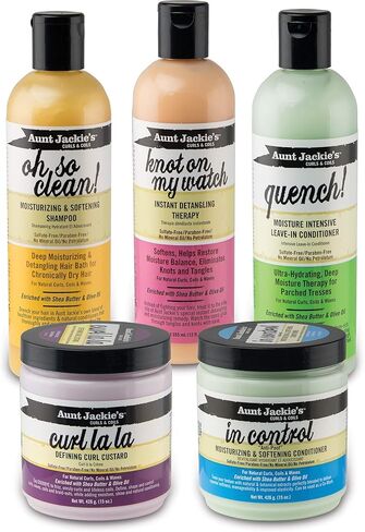 عقدة تجعيد ولفائف العمة جاكي على ساعتي، مضخة كبيرة بحجم عائلي 24oz، علاج فوري لفك تشابك الشعر للتجعيدات الطبيعية واللفائف والأمواج، وردي... in Kuwait