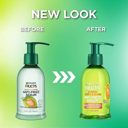 مصل Garnier Fructis Sleek & Shine المضاد للتجعد للشعر المجعد والجاف، زيت الأرغان، 5.1 أونصة سائلة، عدد 1 (قد تختلف التعبئة) in Kuwait