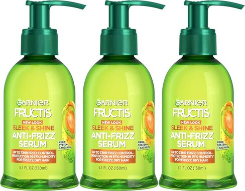 مصل Garnier Fructis Sleek & Shine المضاد للتجعد للشعر المجعد والجاف، زيت الأرغان، 5.1 أونصة سائلة، عدد 1 (قد تختلف التعبئة) in Kuwait