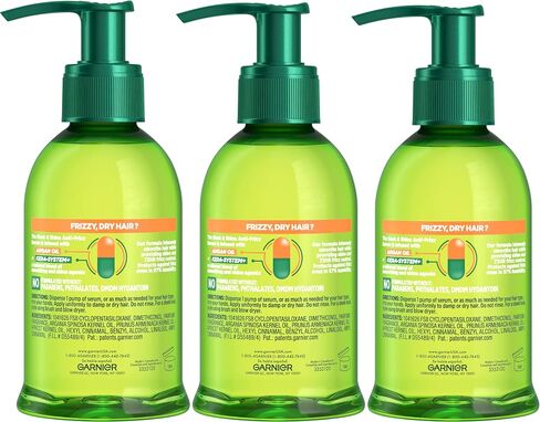 مصل Garnier Fructis Sleek & Shine المضاد للتجعد للشعر المجعد والجاف، زيت الأرغان، 5.1 أونصة سائلة، عدد 1 (قد تختلف التعبئة) in Kuwait