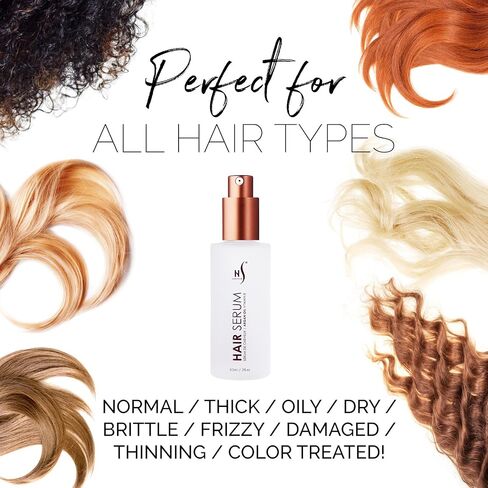 HerStyler Argan Oil Hair Serum - for Frizz, Straightening, Styling & Shine | Hair Repair Serum for Frizzy & Damaged Hair - Lightweight - Hydrating - Fast Absorbing - For Thicker, Fuller Hair - 1 Pack in Saudi Arabia