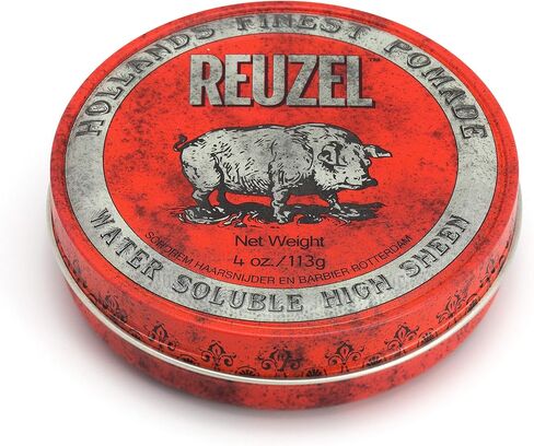 REUZEL Red Pomade, Medium All Day Hold, Water Soluble Styling, High Shine and Flake Free, Easy To Wash Out, For All Hairstyles in Saudi Arabia