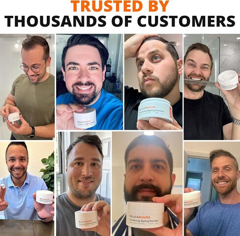 Hair Styling Thickening Pomade - Matte Medium Hold - Hair Growth Ingredients Biotin, Saw Palmetto, Caffeine, Green Tea, Aloe Vera, Niacinamide - Easy To Wash Out - All Day Hold For All Hairstyles in Saudi Arabia