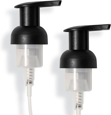 Tirtyl Foaming Replacement Pump Set - 2 Pack - 40mm (1.57") Wide Rim (40/410 neck size) - Unique Matte Finish - High Rated 1.66c Foam Output for Maximum Foam (Matte White) in Saudi Arabia