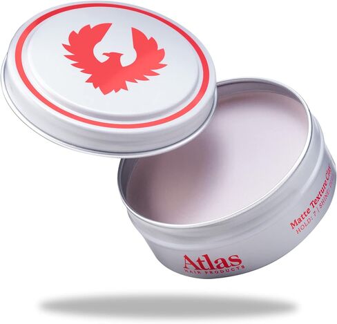 Matte Hair Clay for Men | Atlas Whipped Matte Texture Clay Pomade | Men's Hair Styling Product | Medium Hold Men's Hair Clay | Thickening | Texturizing | Separating | Hair Styling and Grooming Product for Men and Women in Saudi Arabia