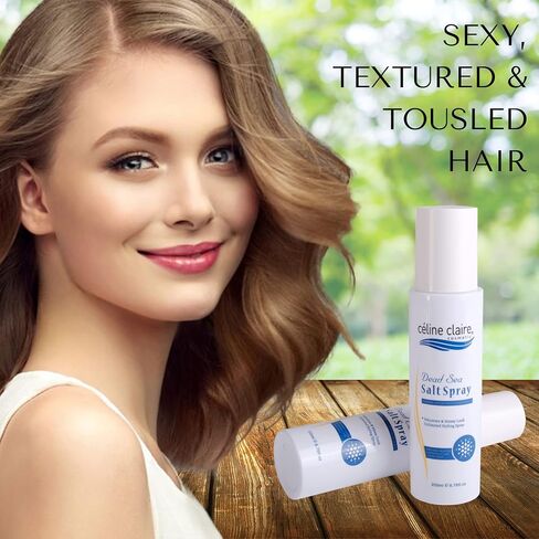 Celine Claire dead sea salt spray carries rich minerals from dead sea clay salt, hair texturing and volumizer, for men and women, hair thickening for firm all day hold, hair mist salt spray to boost volume of your hair texturizer for natural hair beach wa in Saudi Arabia