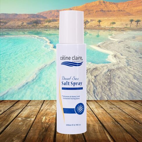 Celine Claire dead sea salt spray carries rich minerals from dead sea clay salt, hair texturing and volumizer, for men and women, hair thickening for firm all day hold, hair mist salt spray to boost volume of your hair texturizer for natural hair beach wa in Saudi Arabia