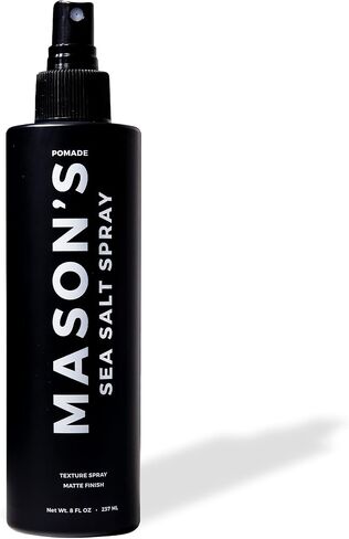 Mason's Pomade MASON’S POMADE - Sea Salt Spray, Sea Salt Texturizing Hair Products For Men, Natural Hair Spray For Beach Hair Look, Volumizing Sea Salt Hair Spray, Water-Based, Matte Finish, 8 Oz in Saudi Arabia