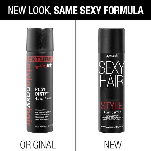 SexyHair Style Play Dirty Dry Wax Spray | Body and Dimension | Helps Achieve Second-Day Look | All Hair Types in Saudi Arabia