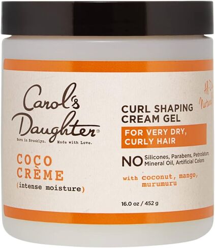 Carol’s Daughter Coco Creme Curl Shaping Cream Gel, with Coconut Oil, Coconut Milk, Silicone Free, Paraben Free Hair Gel for Curly Hair , Mineral Oil Free, for Very Dry Hair, 16 Oz in Saudi Arabia
