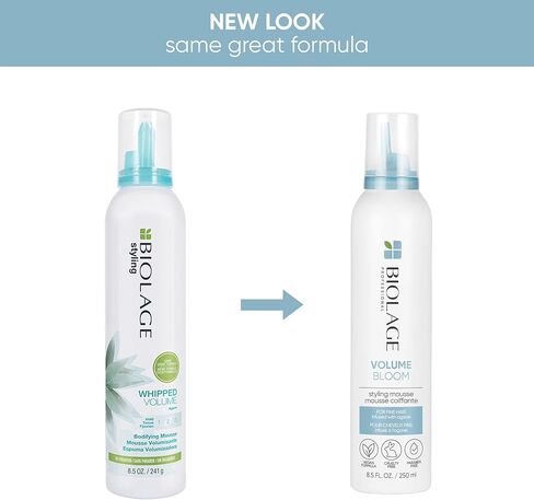 Biolage Styling Whipped Volume Mousse | Provides Body, Control & Shine Leaving Hair With Natural Softness | Medium Hold | Paraben-Free | Vegan | 8.5 Oz. | 8.5 Fl. Oz in Saudi Arabia